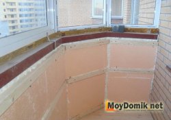 Утепление стен на балконе