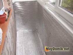 Утепление стен на балконе